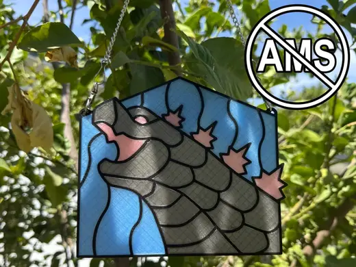 Kaiju Stained Glass - No AMS Required!