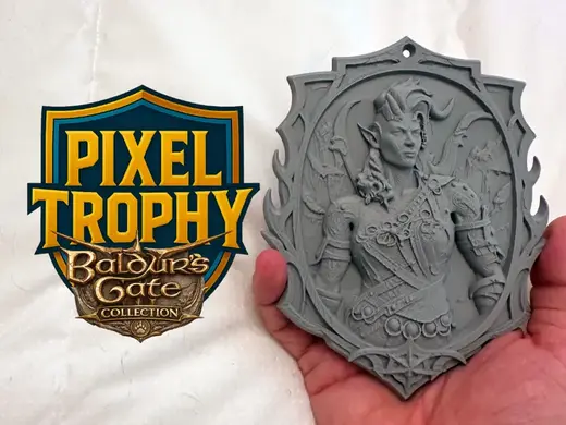 Pixel Trophy - Karlach (Baldur's Gate 3)