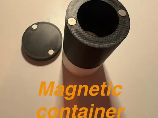 magnetic container for 10x2mm magnets