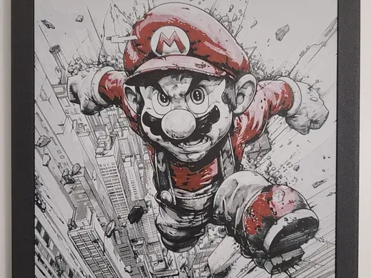Super Mario - Hueforge - Filament Painting