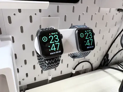 Apple Watch 双位充电支架 - 适配宜家洞洞板