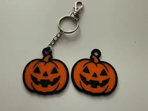 Halloween Pumpkin Key Chain