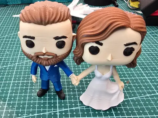 Big Head Mariage (personalisé tête articulées)