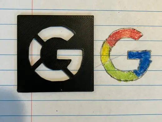 Google Logo Stencil