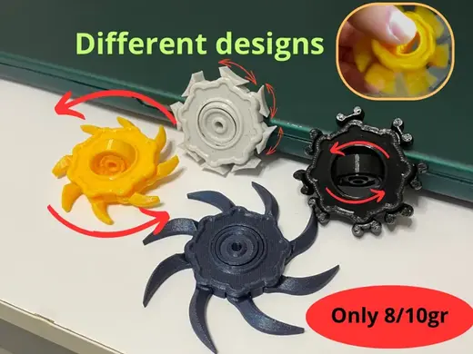 MultiSpinner (Fidget Spinner) - print in place