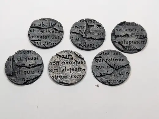 Temple Base 28, 32, 40mm DnD Grimdark Marble