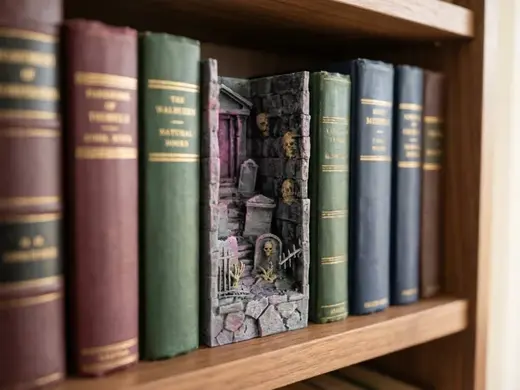 Undead Graveyard Book Nook – Gothic Cemetery