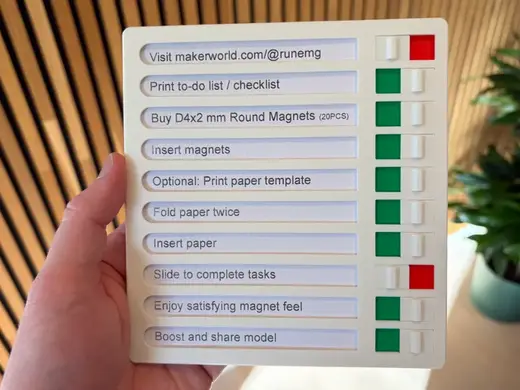 To-Do List frame w. Checklist Switches (Reusable)