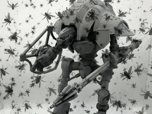 Tall Walking Robit with Long Lance
