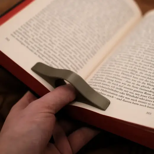 Book Holder for easy one-handed reading