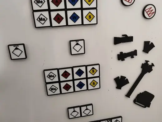 Taktische Zeichen und Symbole Feuerwehr Magneten