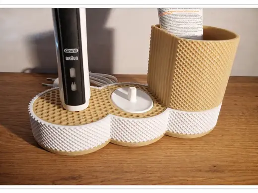 Porte brosses à dents électrique- Modèle Gaufrette