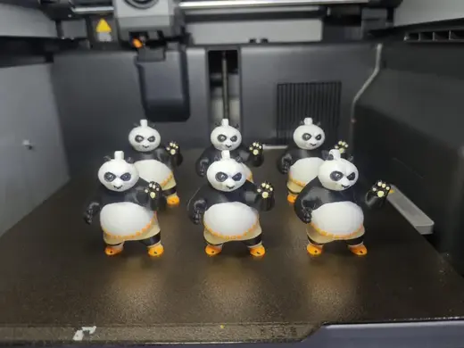 Kung Fu Panda keychain multicolor