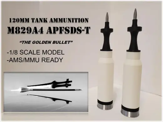 1/8 Scale M829A4 120mm Sabot Round