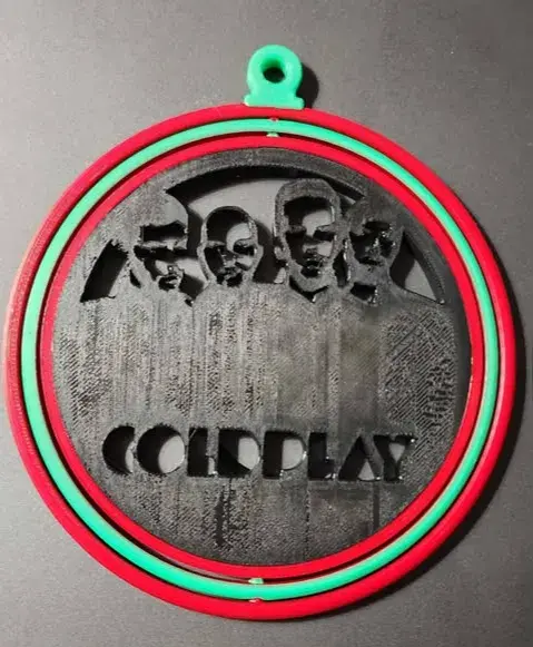 Coldplay Spinning Ornament