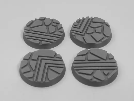 32mm Miniature Model Bases - Stone Floor - Pack 7