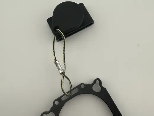 Belt badge magnet holder