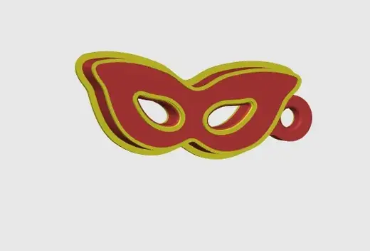 Maschera Carnevale Portachiavi Carnival Mask key ring