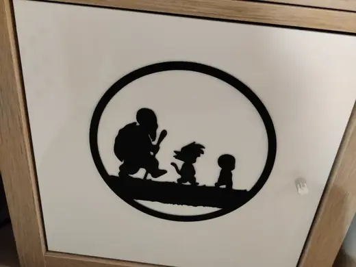 Drgon Ball Goku Crilin Muten wall decoration
