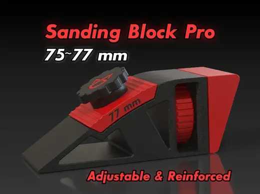 Sanding Block - Adjustable tensioner 77mm