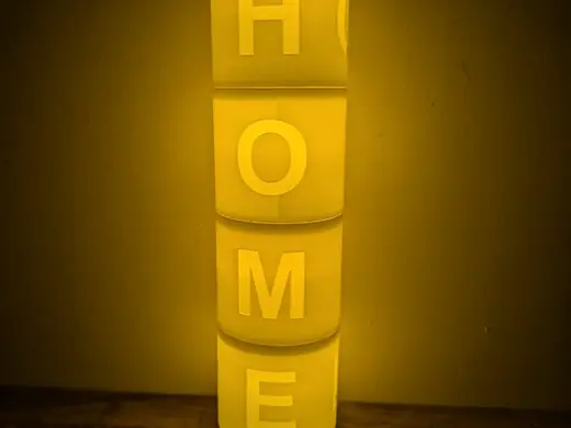 Illuminated Stackable Word/Lettering Tea light