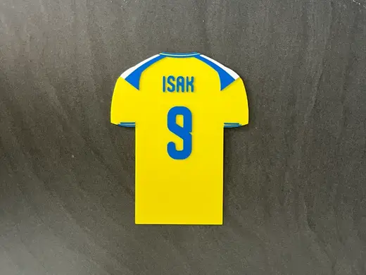 World Cup Sweden home shirt "ISAK 9"