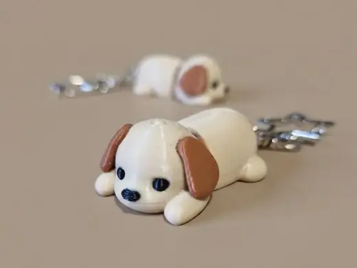 Flexi Dog Keychain