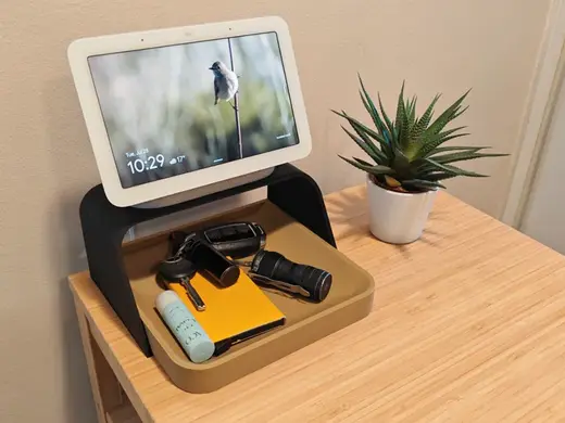 Scandi Catch All Tray with Google Nest Hub 2 Stand