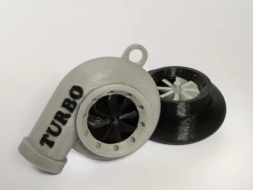 Spinning Turbo Keychain Whistle