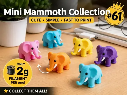 Mini Mammoth Fidget - Micro Zoo