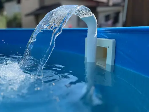 Водопад-фонтан для каркасного бассейна
