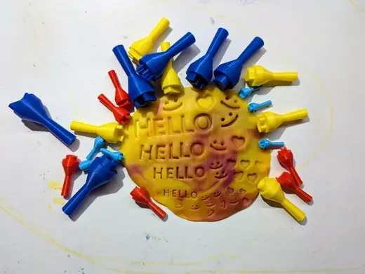 Play-Doh letter number symbol stamps