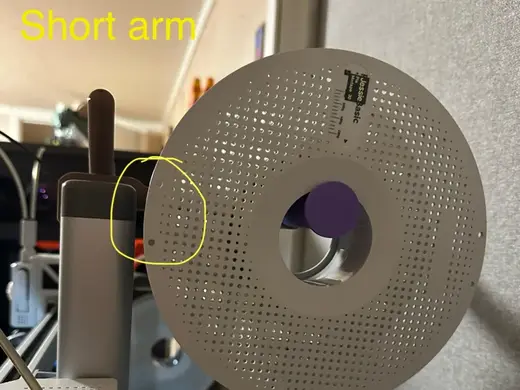 A1 Right Rear spool holder - shortest length