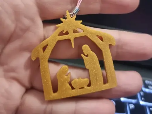 Nacimiento Pesebre Colgante Llavero Adorno Navidad