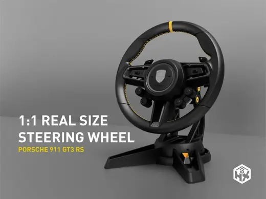 1:1 Porsche Steering Wheel with SIMRACING
