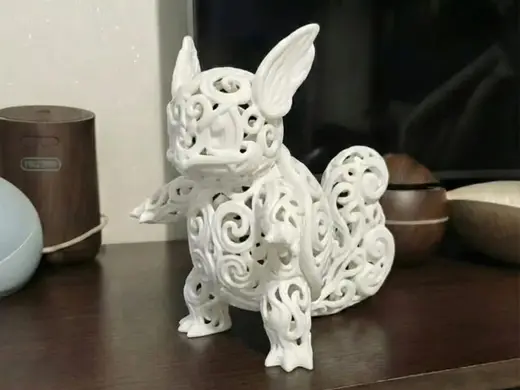 Wartortle Elementale: Edizione Arte Voronoi