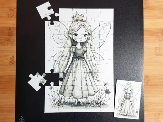 Fairy Princess Puzzle, 40-piece, Hueforge