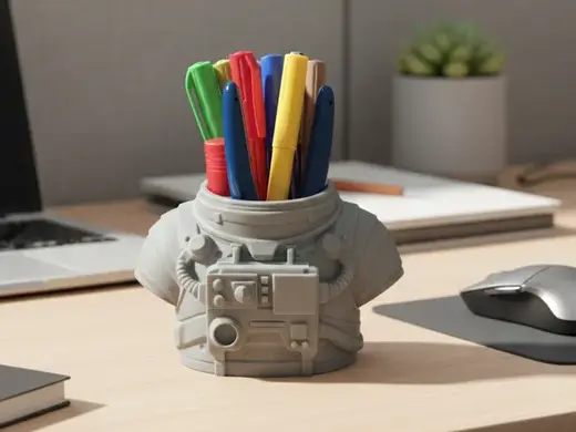 Space Suit Pen Holder - Desk Organizer