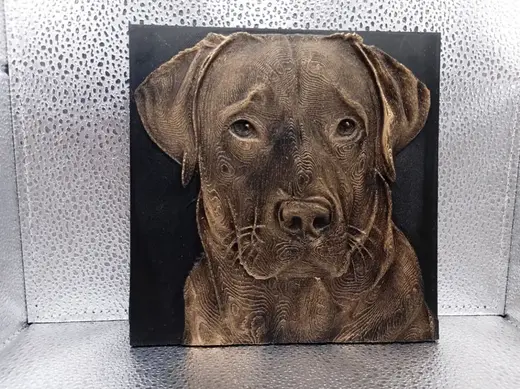 Labrador Retriever Relief Artwork
