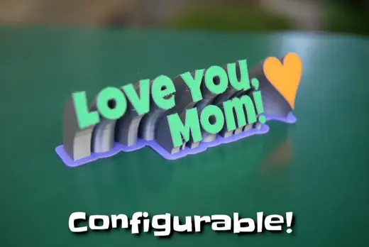 Love You, Mom! Statue - customizable