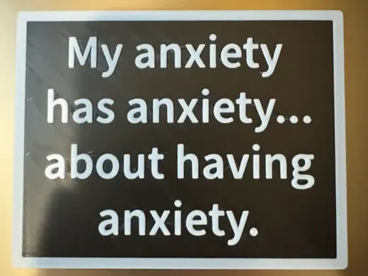 My anxiety has anxiety