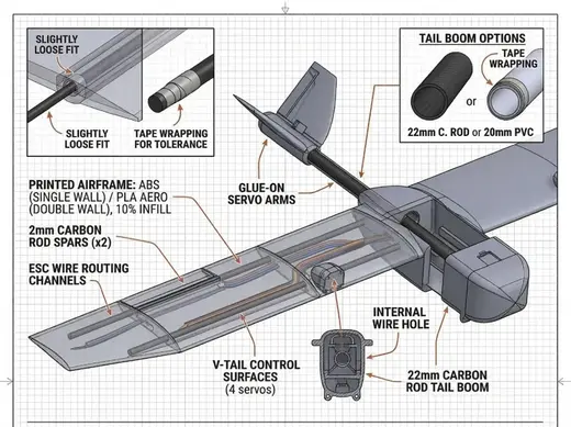 Twin-Motor RC UAV / Plane (Easy Assembly)