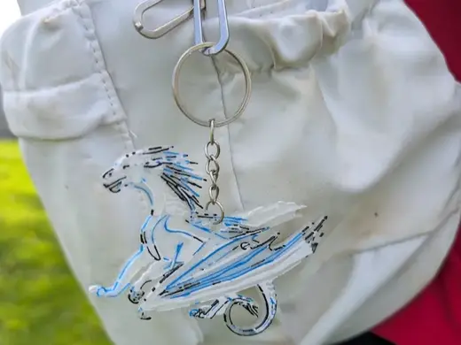 Icewing Keychain, Wings of Fire Dragon