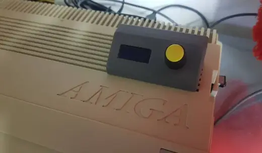 Amiga 500 Gotek Oled display rotary encoder