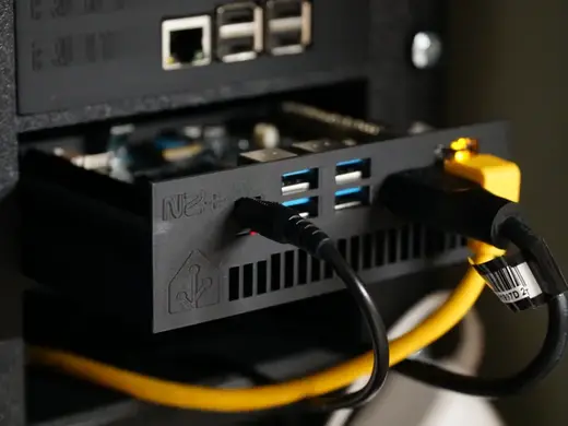 Rackmode 1U Slide Odroid N2+ HomeAssistant Logo