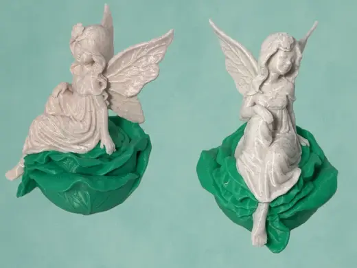 Garden Fairy on Cabbage