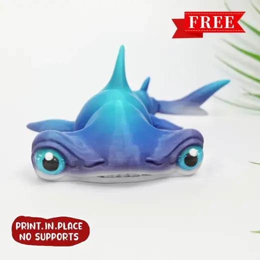 FLEXI PRINT-IN-PLACE HAMMER HEAD SHARK ARTICULATED