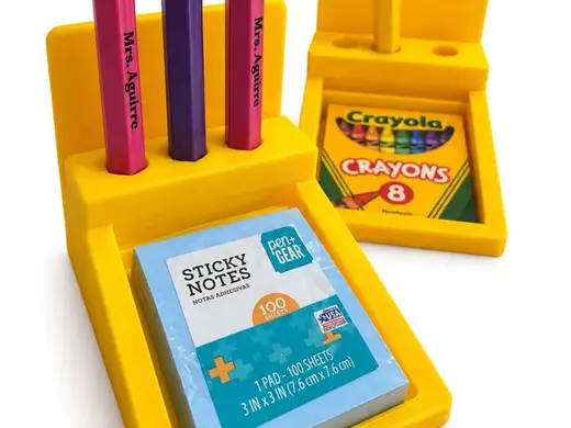 Jumbo Pen holder and sticky note desk organizer