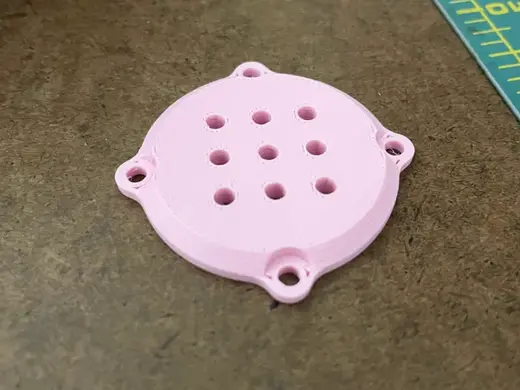 AirTag keychain_plate with holes for sound