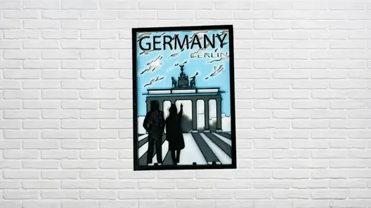Berlin Germany Framed 3D Framed Art
